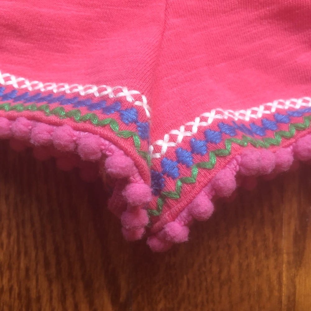 Mini Boden Pom Pom Trim Shorts 6 - Picture 6 of 7